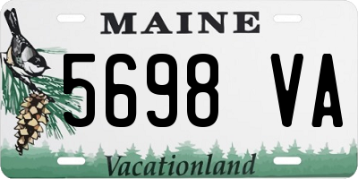 ME license plate 5698VA
