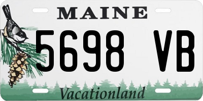 ME license plate 5698VB