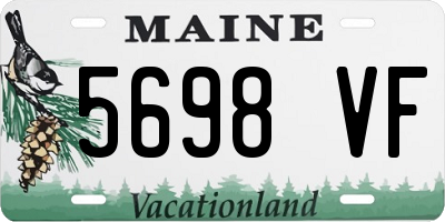 ME license plate 5698VF