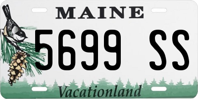 ME license plate 5699SS
