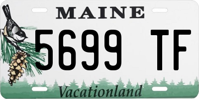 ME license plate 5699TF