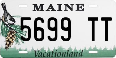 ME license plate 5699TT