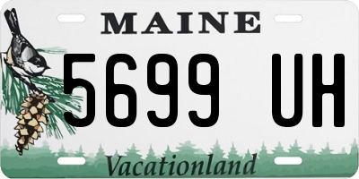 ME license plate 5699UH