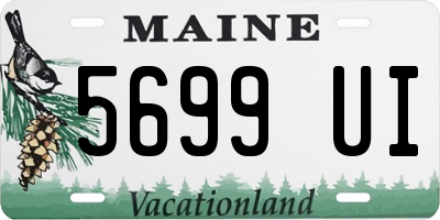 ME license plate 5699UI