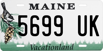 ME license plate 5699UK