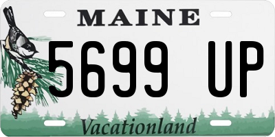 ME license plate 5699UP