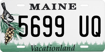 ME license plate 5699UQ