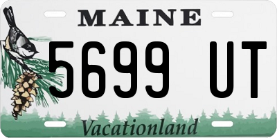 ME license plate 5699UT