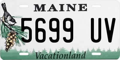 ME license plate 5699UV