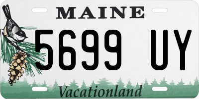 ME license plate 5699UY