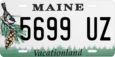 ME license plate 5699UZ