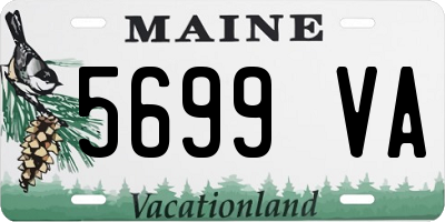 ME license plate 5699VA