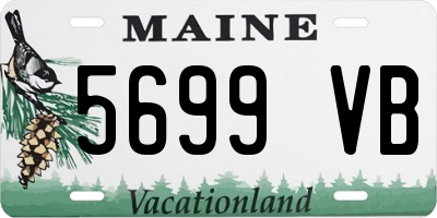 ME license plate 5699VB