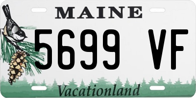 ME license plate 5699VF