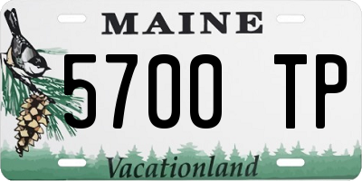 ME license plate 5700TP