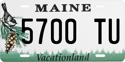 ME license plate 5700TU