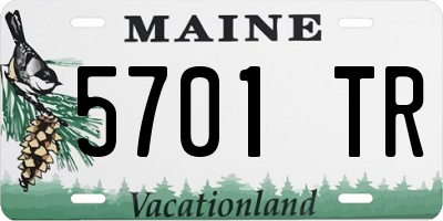 ME license plate 5701TR