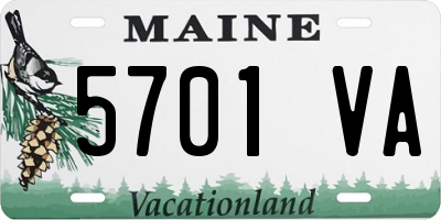 ME license plate 5701VA