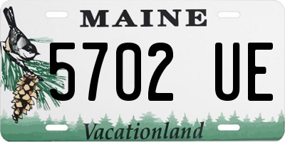ME license plate 5702UE
