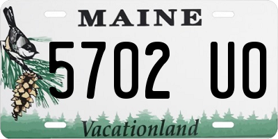 ME license plate 5702UO