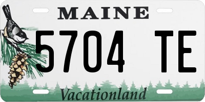 ME license plate 5704TE