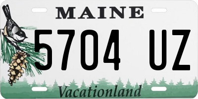 ME license plate 5704UZ