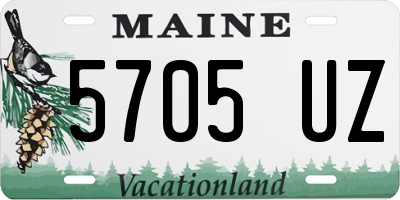 ME license plate 5705UZ