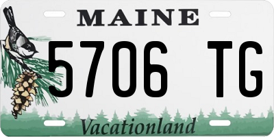 ME license plate 5706TG
