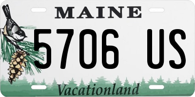 ME license plate 5706US