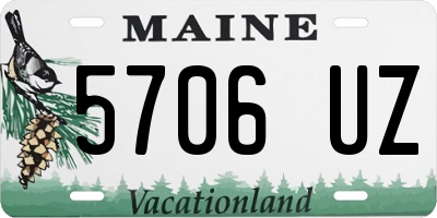 ME license plate 5706UZ