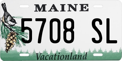 ME license plate 5708SL
