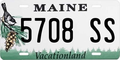 ME license plate 5708SS
