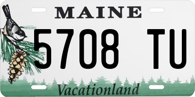 ME license plate 5708TU