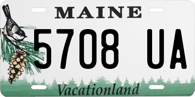 ME license plate 5708UA