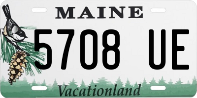 ME license plate 5708UE