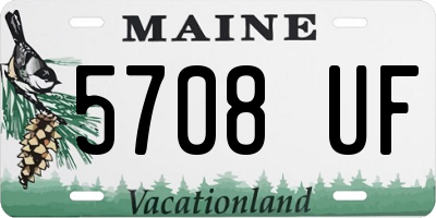 ME license plate 5708UF