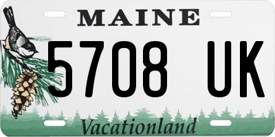 ME license plate 5708UK