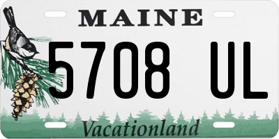 ME license plate 5708UL