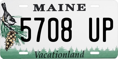 ME license plate 5708UP