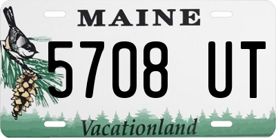 ME license plate 5708UT