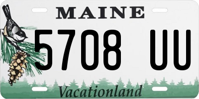 ME license plate 5708UU