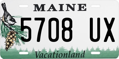 ME license plate 5708UX