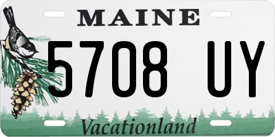 ME license plate 5708UY