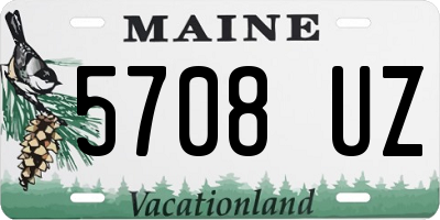 ME license plate 5708UZ