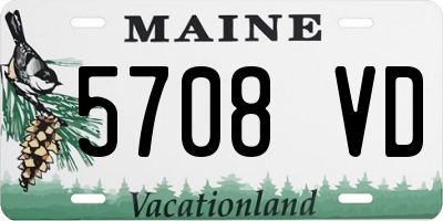 ME license plate 5708VD