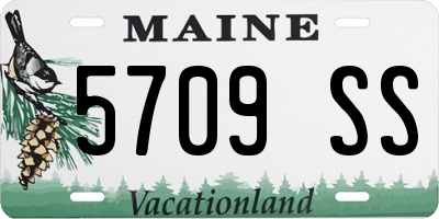 ME license plate 5709SS