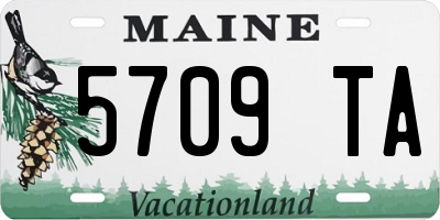 ME license plate 5709TA