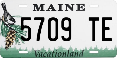 ME license plate 5709TE
