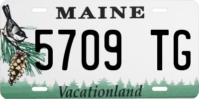 ME license plate 5709TG