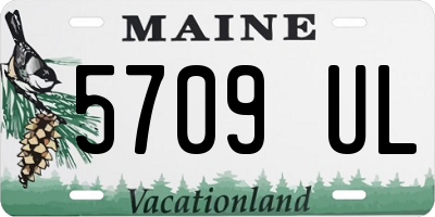 ME license plate 5709UL